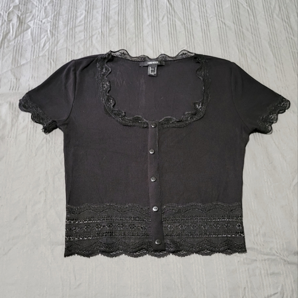 Forever 21 Lace Crop Top